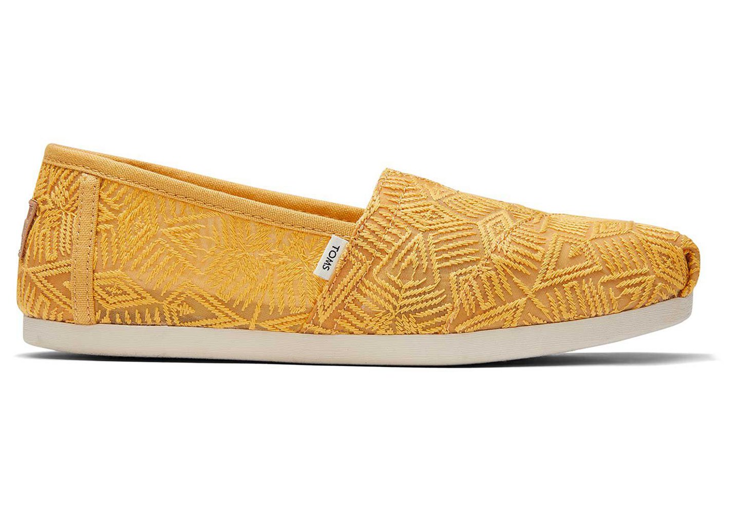 Toms Alpargata Geo Lace Espadrille Yellow - Womens - 14837-CJXN